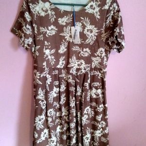 Spicy Mix Kaila Women's Mauve Cotton Linen Floral